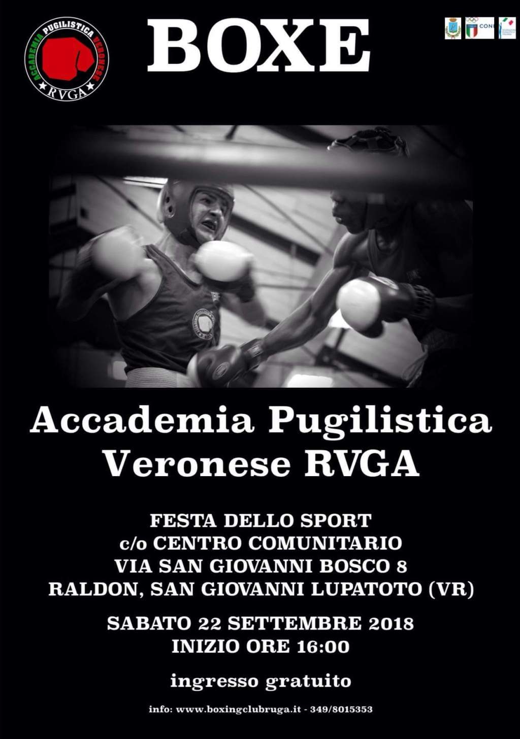 Manifestazione pugilistica del&nbsp;22/09/2018