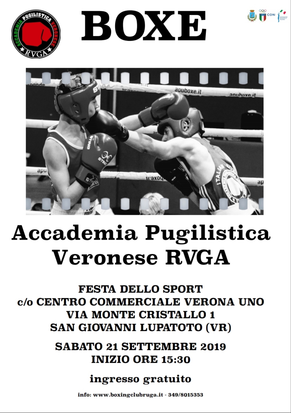 Manifestazione pugilistica del&nbsp;21/09/2019