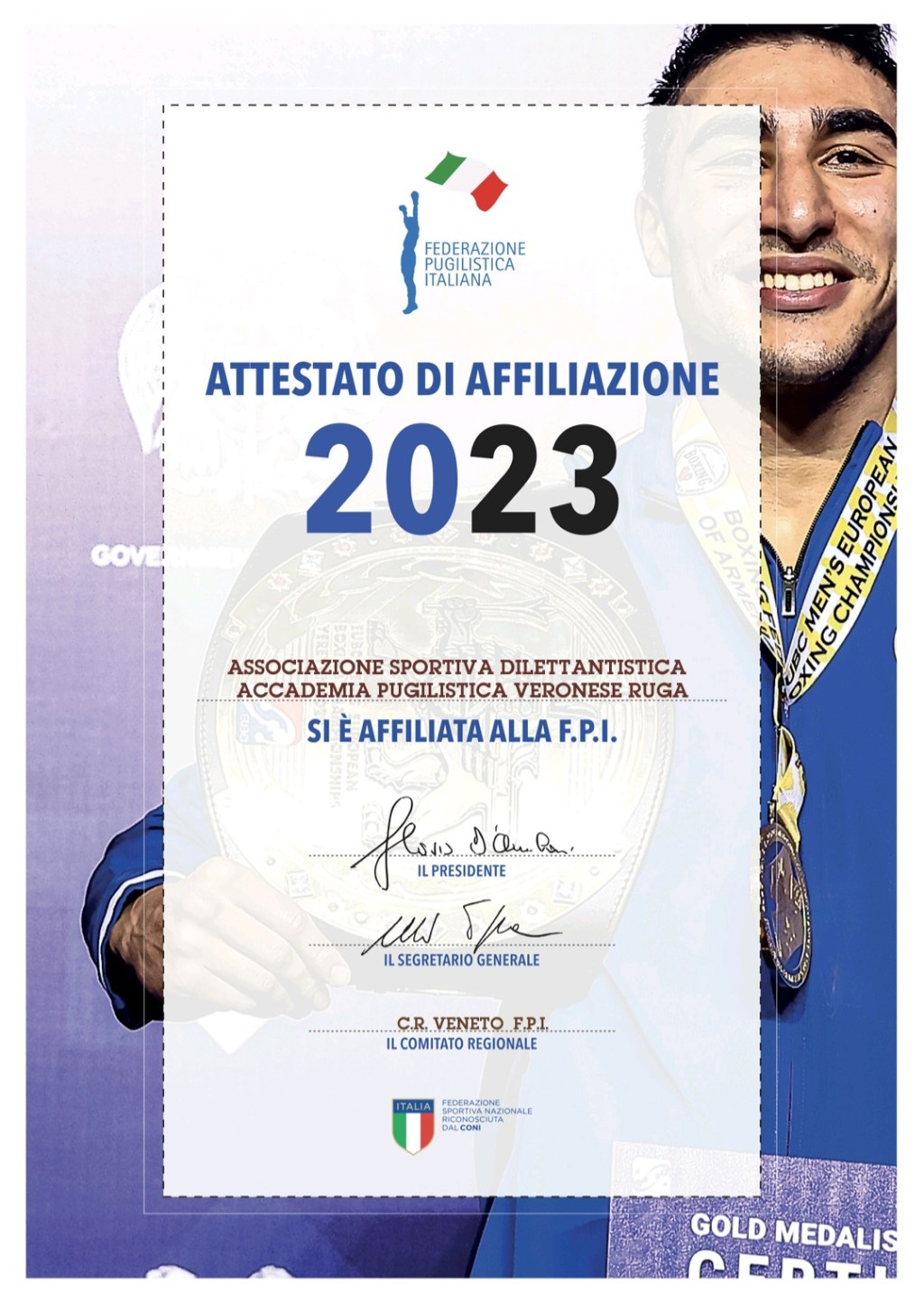 Il pugilato è praticabile soltanto sotto l’egida della Federazione Pugilistica&nbsp;Italiana