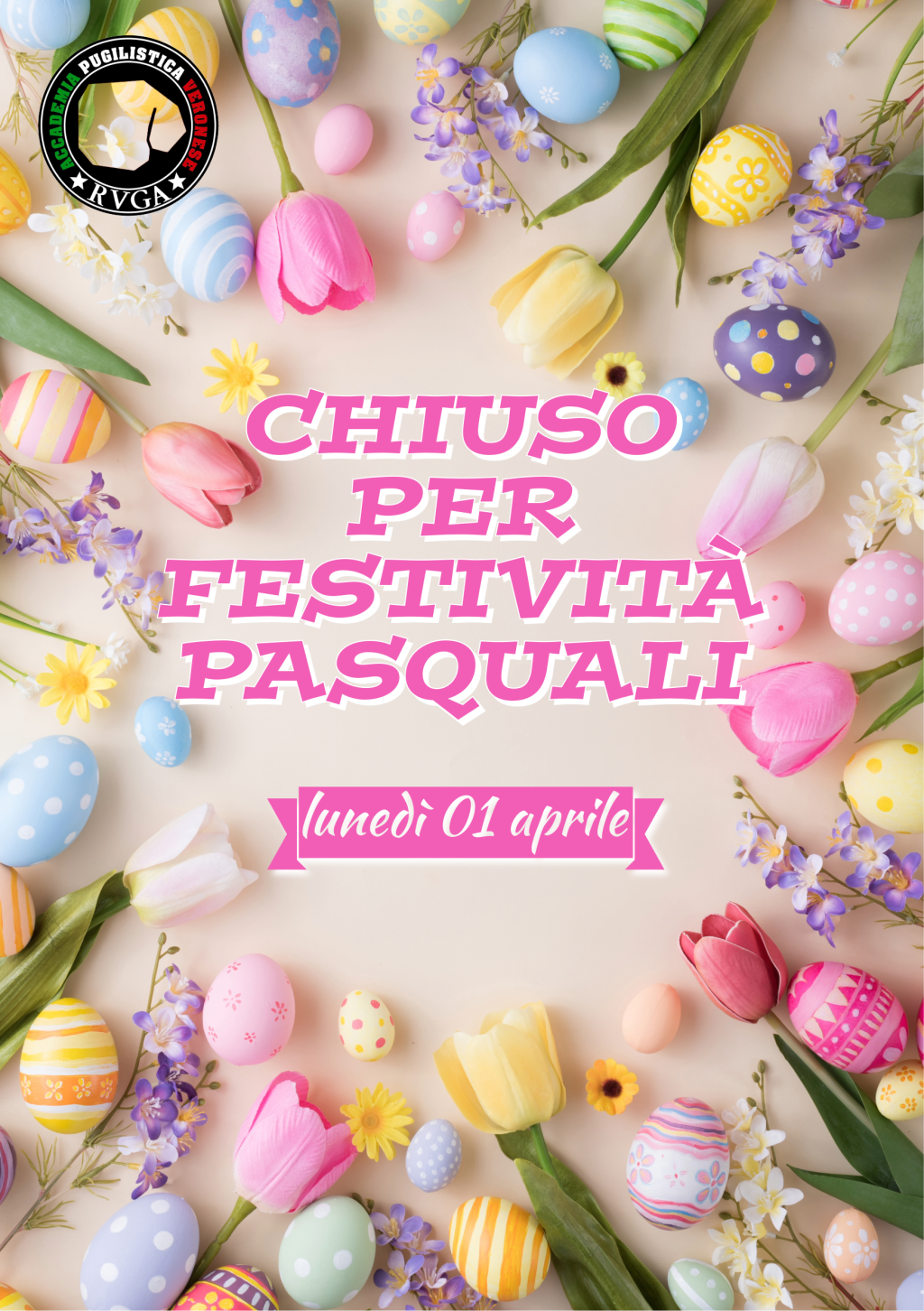 Chiusura per le festività pasquali&nbsp;2024