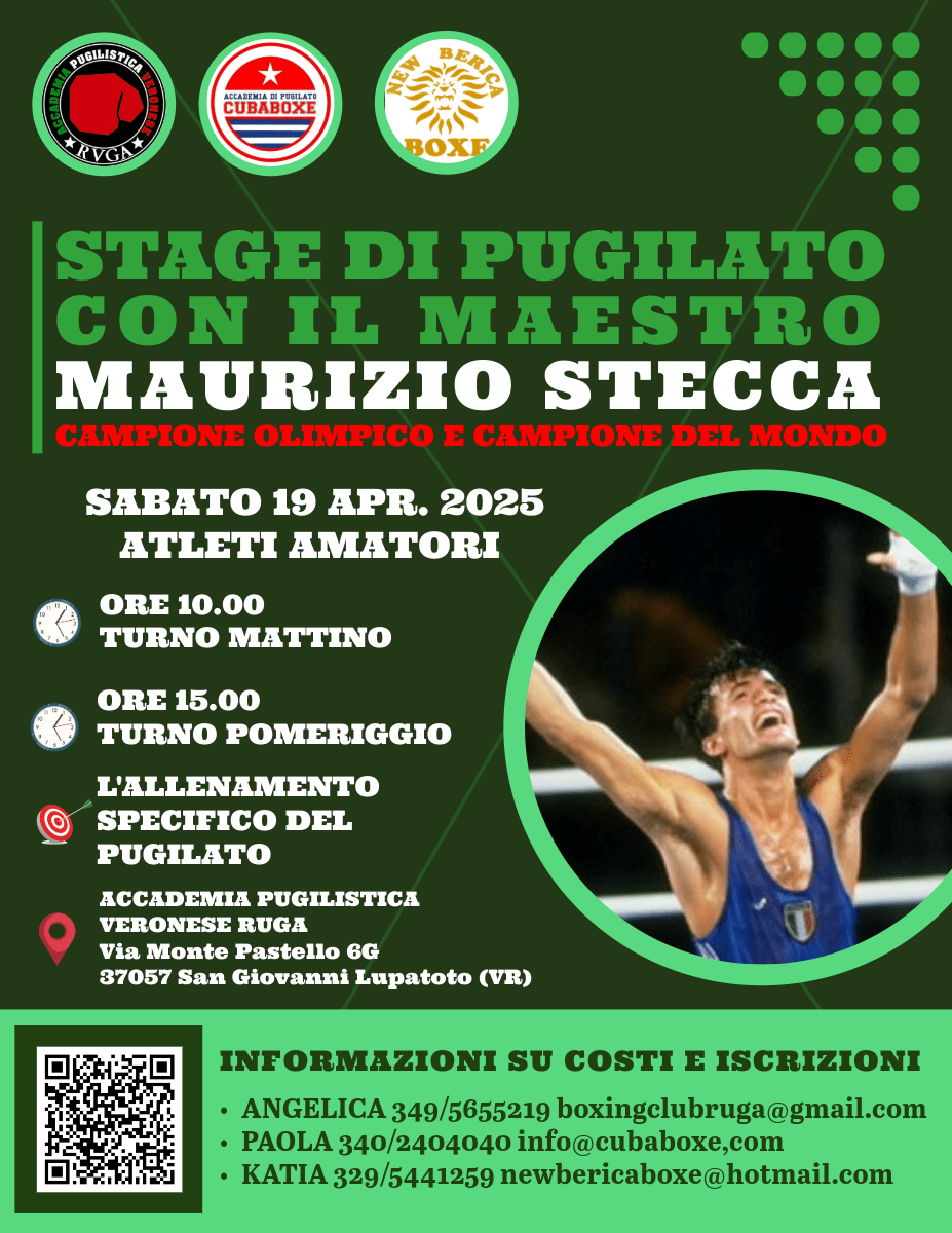 Stage di pugilato con il Maestro Maurizio Stecca del&nbsp;19/04/2025