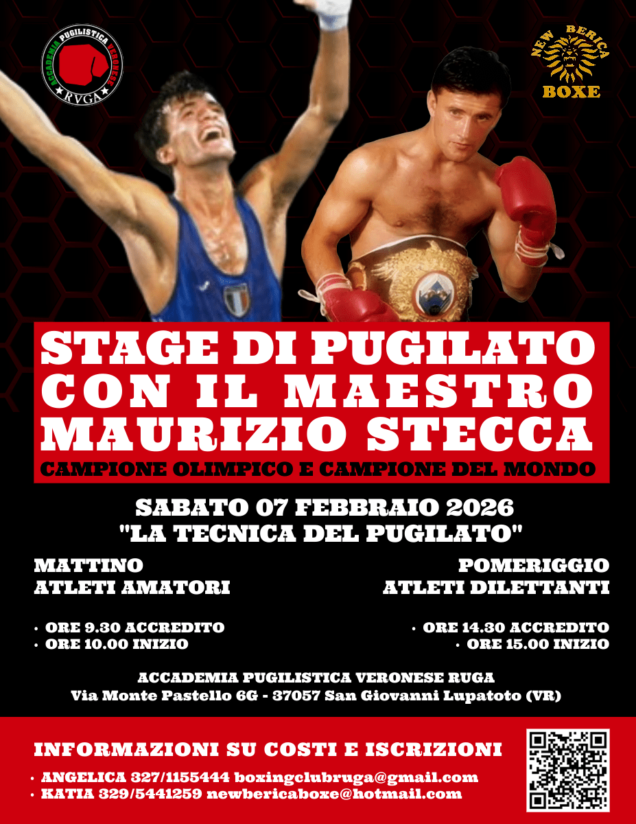 Stage di pugilato con il Maestro Maurizio Stecca del&nbsp;07/02/2026